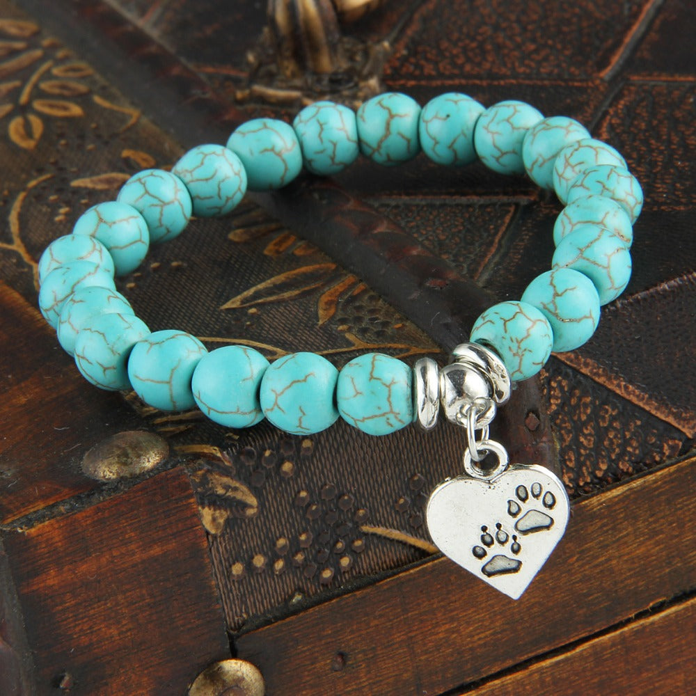 Vintage Heart Animal Footprint Boho Bracelet Default Title - iRelax® Australia