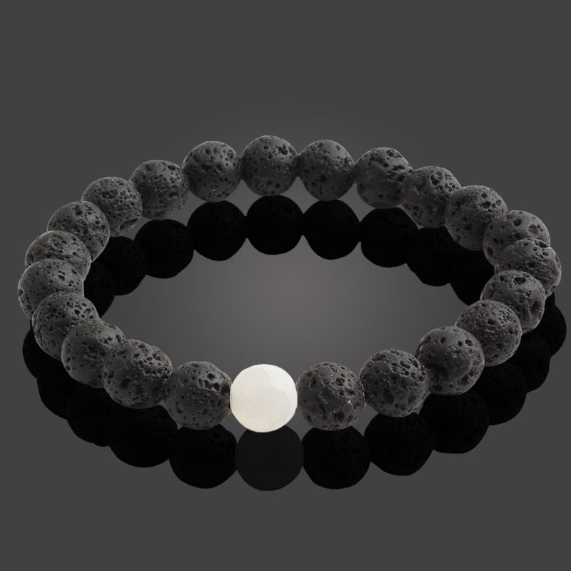 Black Lava Natural Stone Beads Bracelets - iRelax® Australia