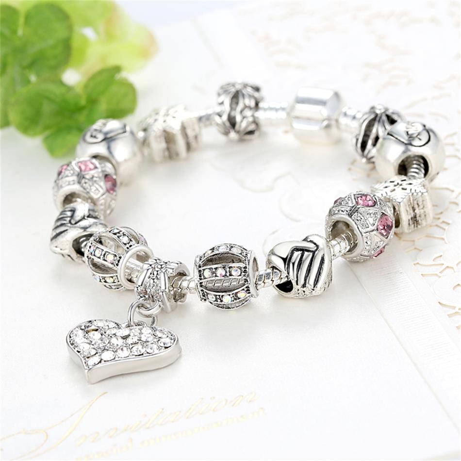 Unique 925 Silver Crystal Charm Bracelet - iRelax® Australia