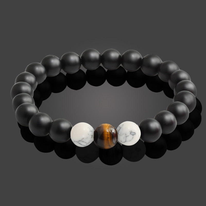 Black Lava Natural Stone Beads Bracelets - iRelax® Australia