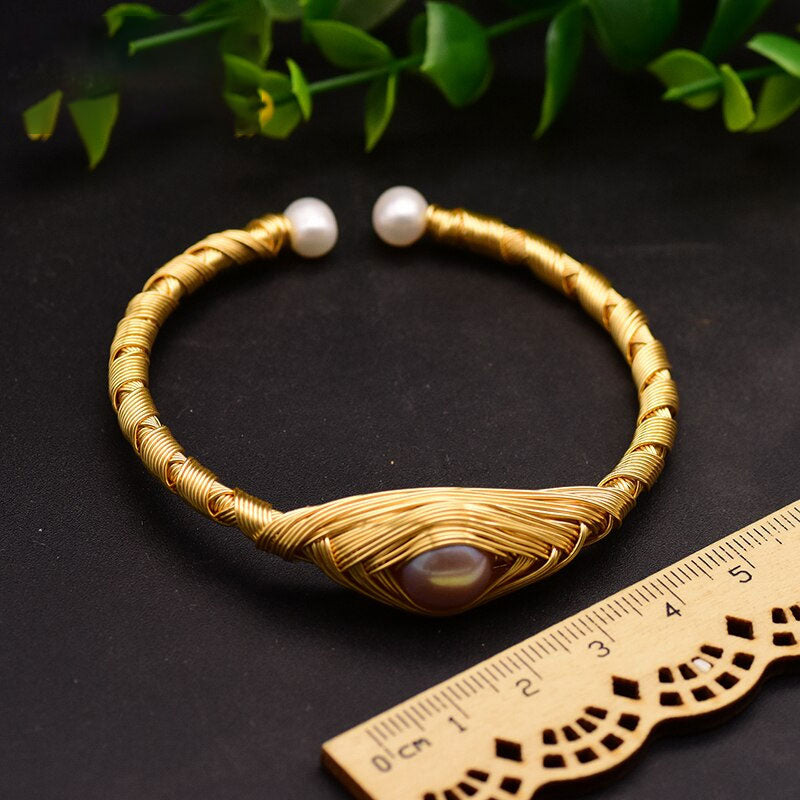 Natural Fresh Water Purple Pearl Bracelet - iRelax® Australia