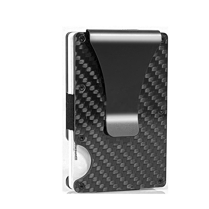 Carbon Fiber RFID Credit Card Holder Wallet Carbon Fiber Black - iRelax® Australia