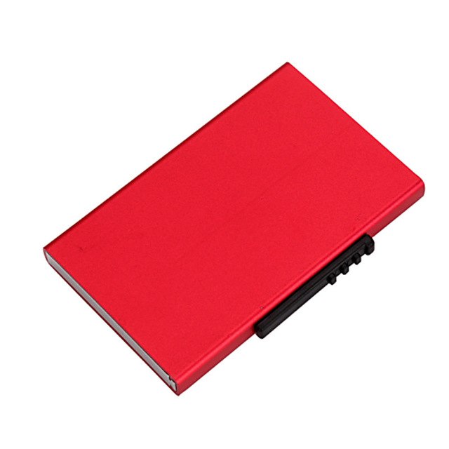 Card Holder RFID Wallet Aluminum Case Red X-32 - iRelax® Australia