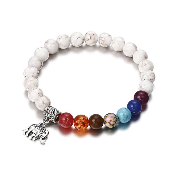 Classic Acrylic Chakra Beaded Bracelet Default Title - iRelax® Australia