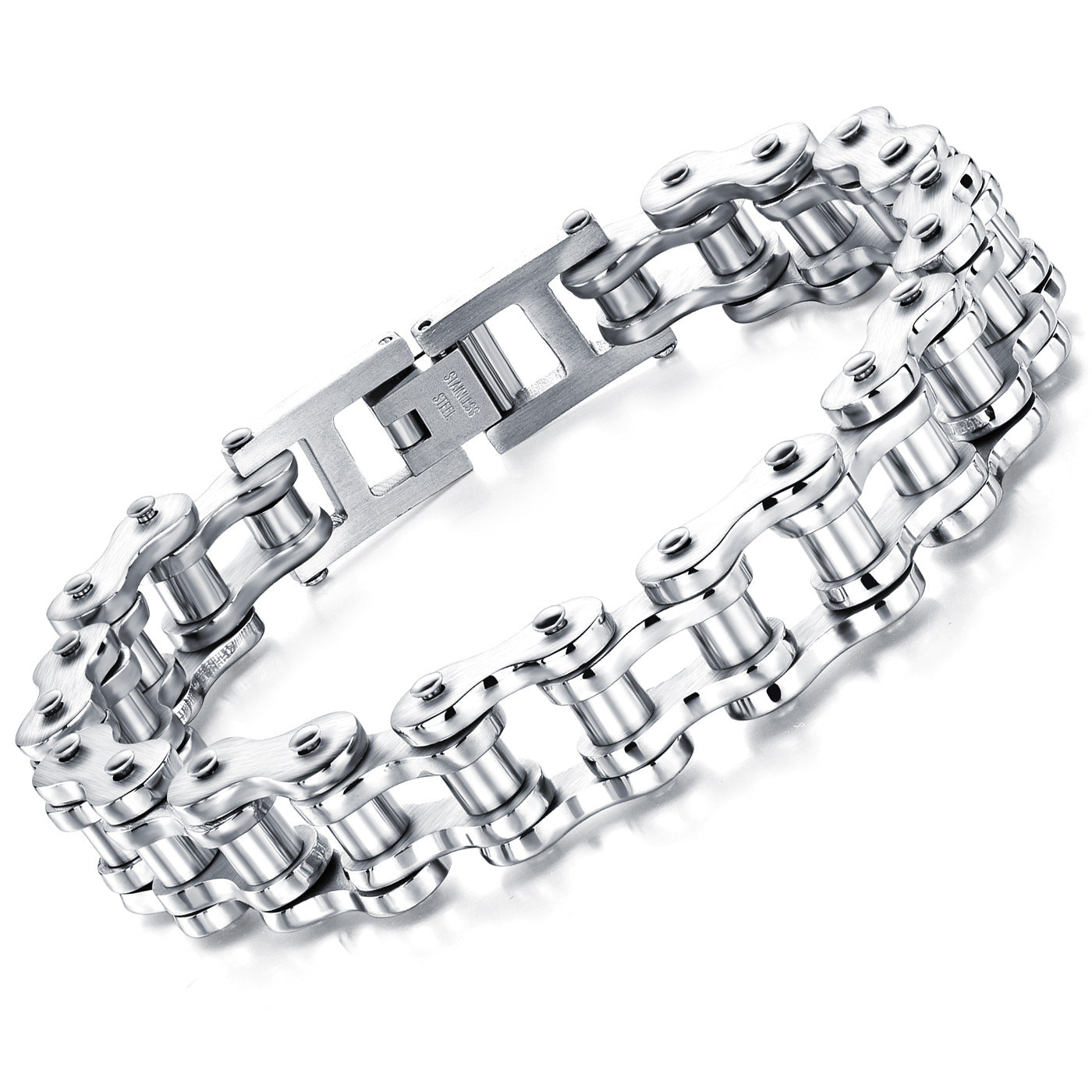 Rock Personality Motorcycle Bicycle Chain Titanium Steel Bracelet Steel - iRelax® Australia