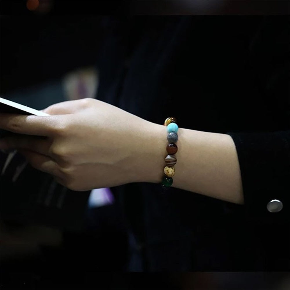 Eight Planets Natural Stone Beads Bracelet - iRelax® Australia