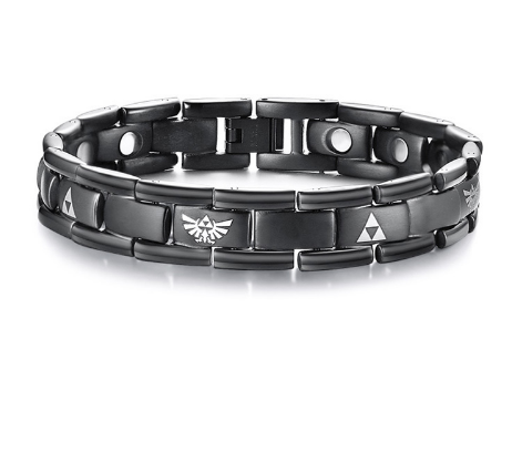 Magnetic Stainless Steel Triforce Charm Strap Bracelet Default Title - iRelax® Australia