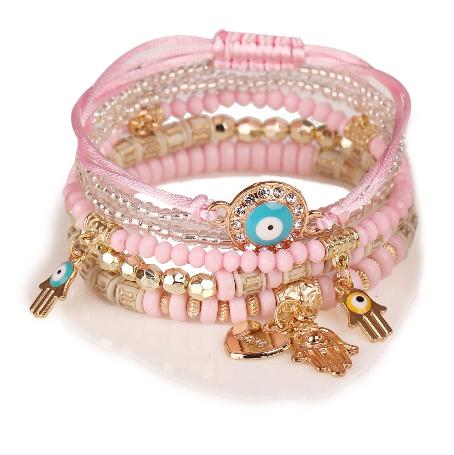 Hand-Beaded Fashion Eye Bead Temperament Multi-Layer Bracelet B0045-7 - iRelax® Australia