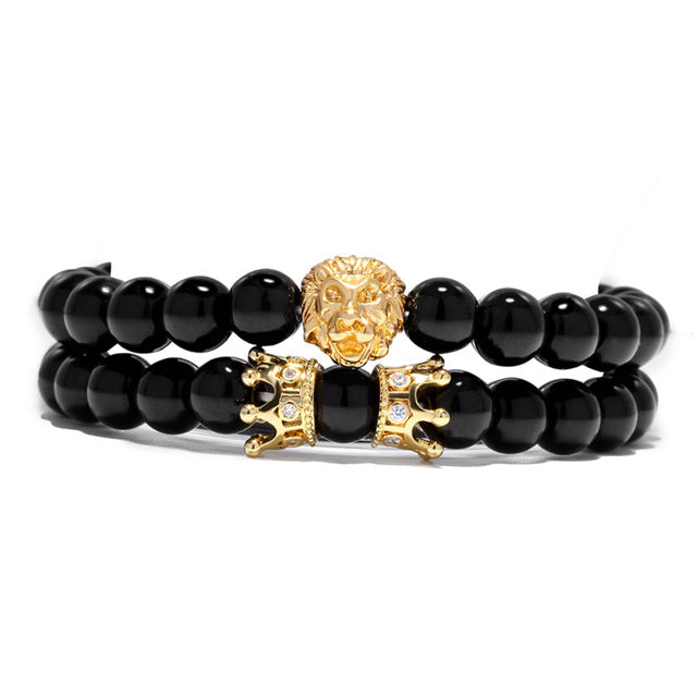 King Lion Natural Stone Bead Bracelet Charm - iRelax® Australia
