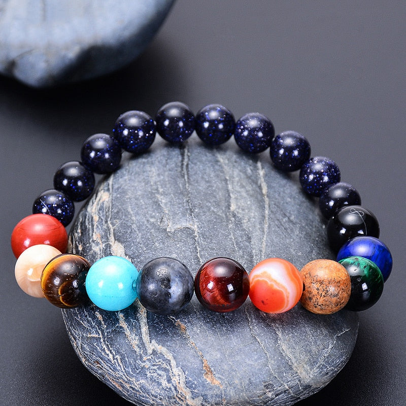 Eight Planets Natural Stone Beads Bracelet - iRelax® Australia