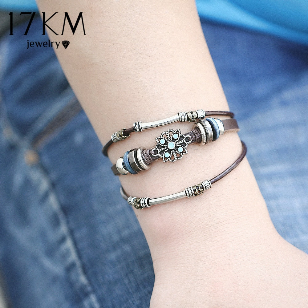 Vintage Flower Multiple Layers Handmade Bracelet - iRelax® Australia