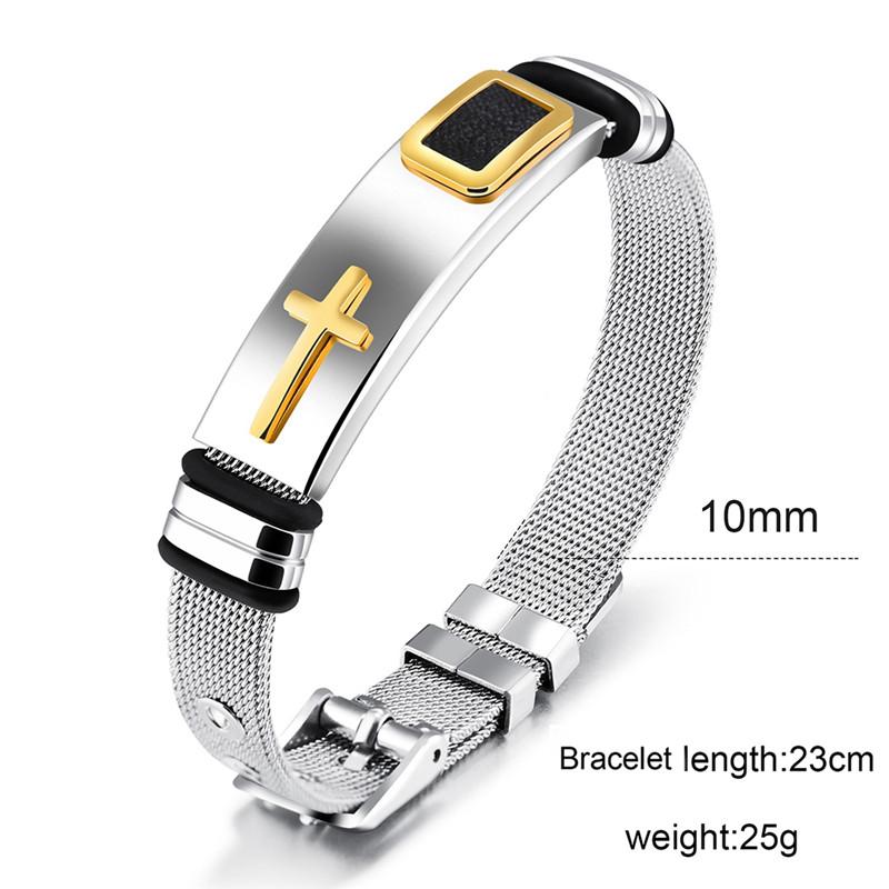 Stainless Steel Men's Cross Bracelets - iRelax® Australia