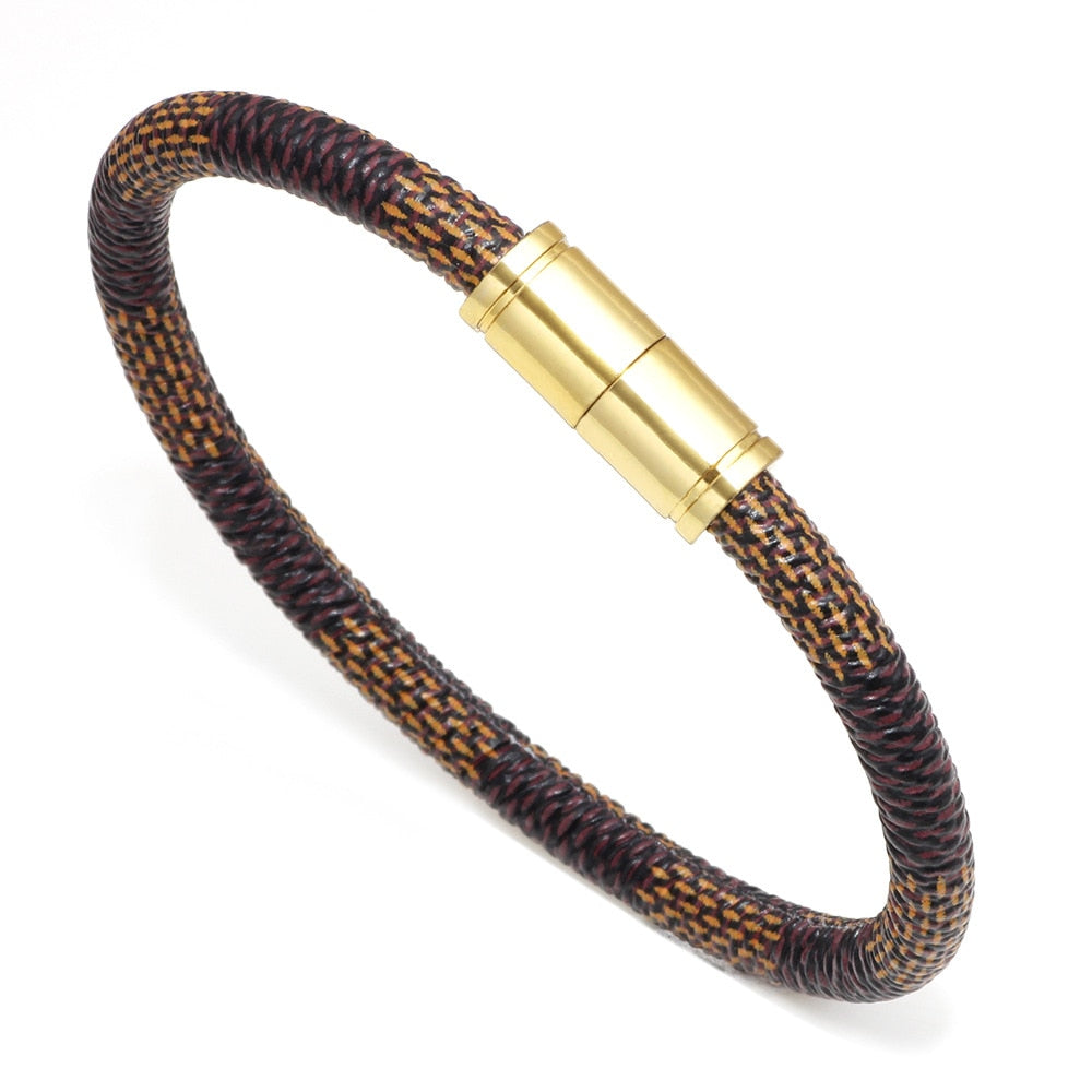 Leather Bracelets with Magnetic Clasp Brown - iRelax® Australia