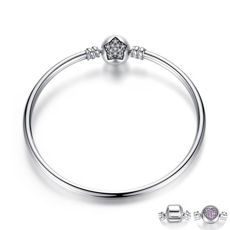 925 Sterling Silver Snake Chain Star Bracelet - iRelax® Australia