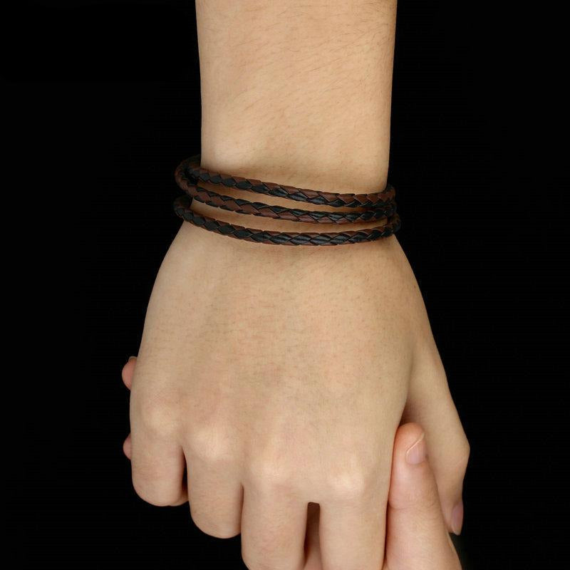 Leather Wrap Bracelet with Magnet Clasp - iRelax® Australia