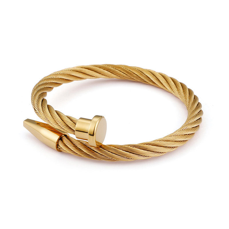 Titanium Steel Nails Open Bracelet for Women - iRelax® Australia