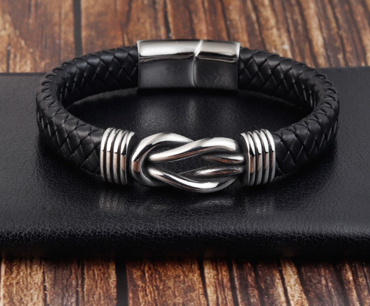 Fashion Irregular Graphic Men's Leather Bracelet - iRelax® Australia