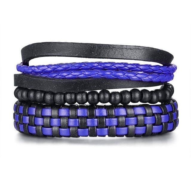 4pcs Set Adjustable Length Bohemia Bracelets Purple - iRelax® Australia