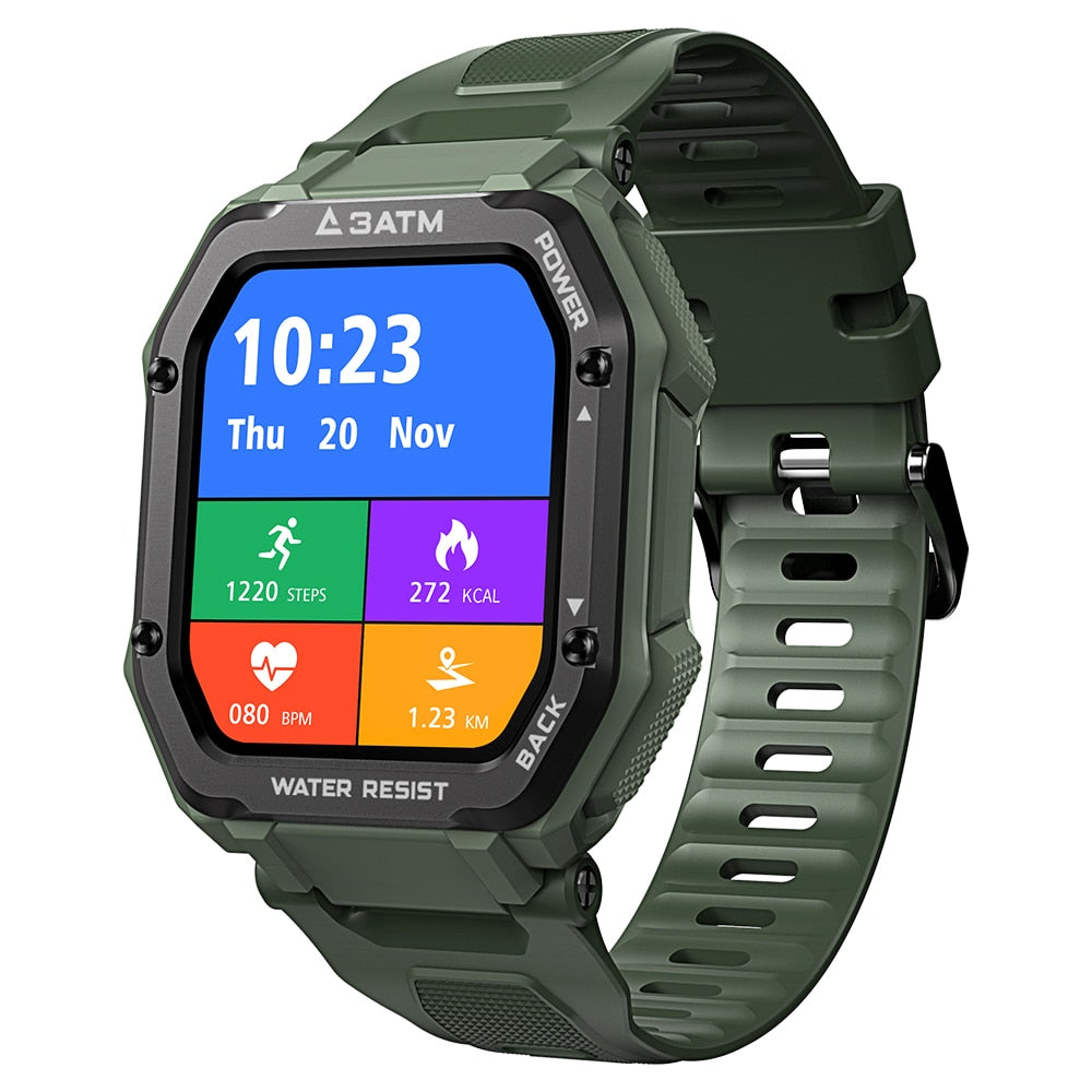 Kospet Rock Rugged Smart Watch Army Green - iRelax® Australia