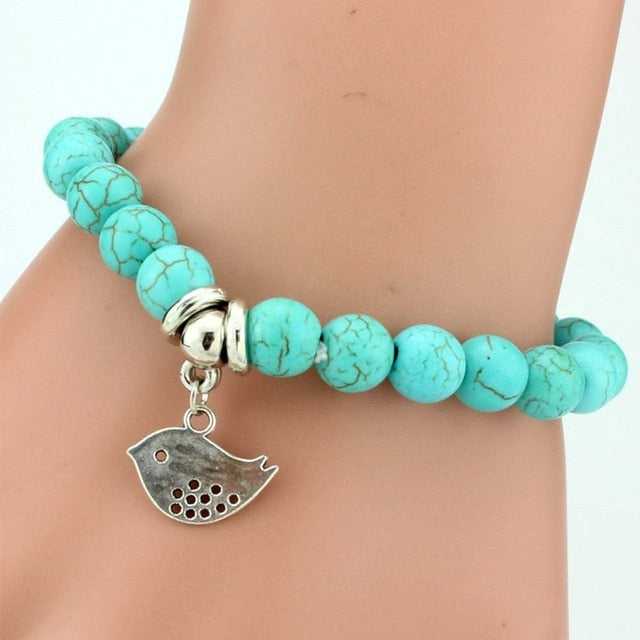 Vintage Boho Charm Natural Stone Bracelet Chick - iRelax® Australia