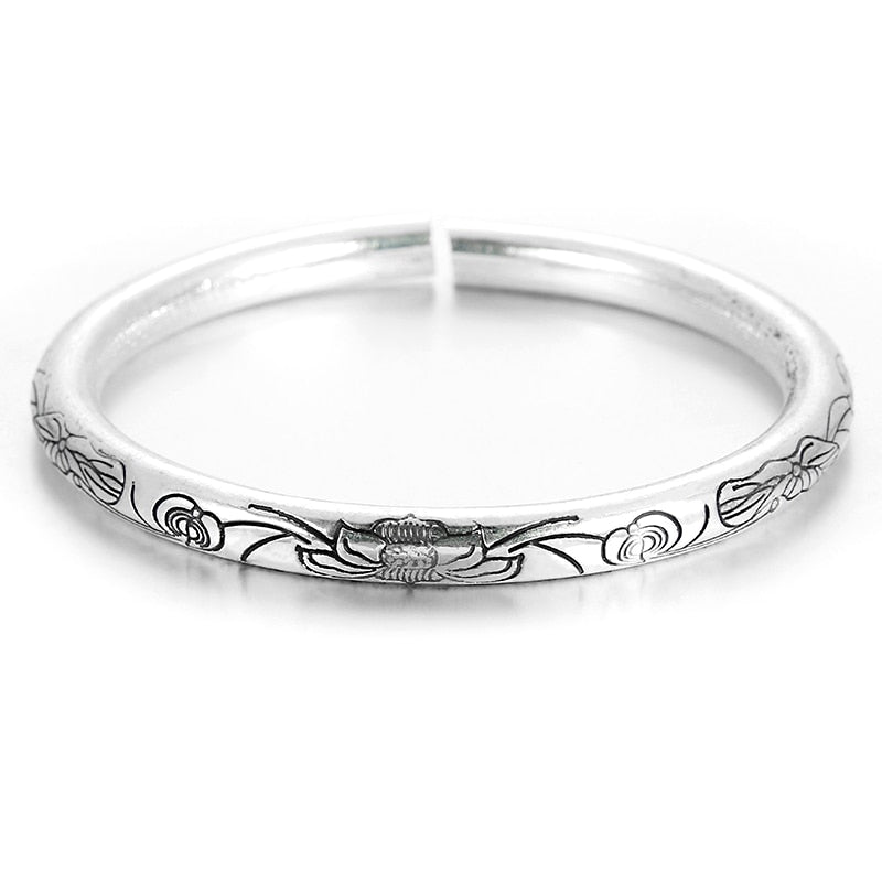Gypsy Bohemian Classic Handmade Tibetan Carved Plum Cuff Bracelets Style 3 - iRelax® Australia