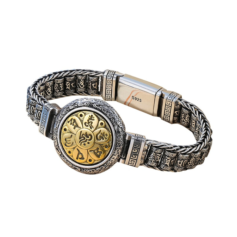 Chinese Style Retro Six-Character Mantra Men's Bracelet - iRelax® Australia