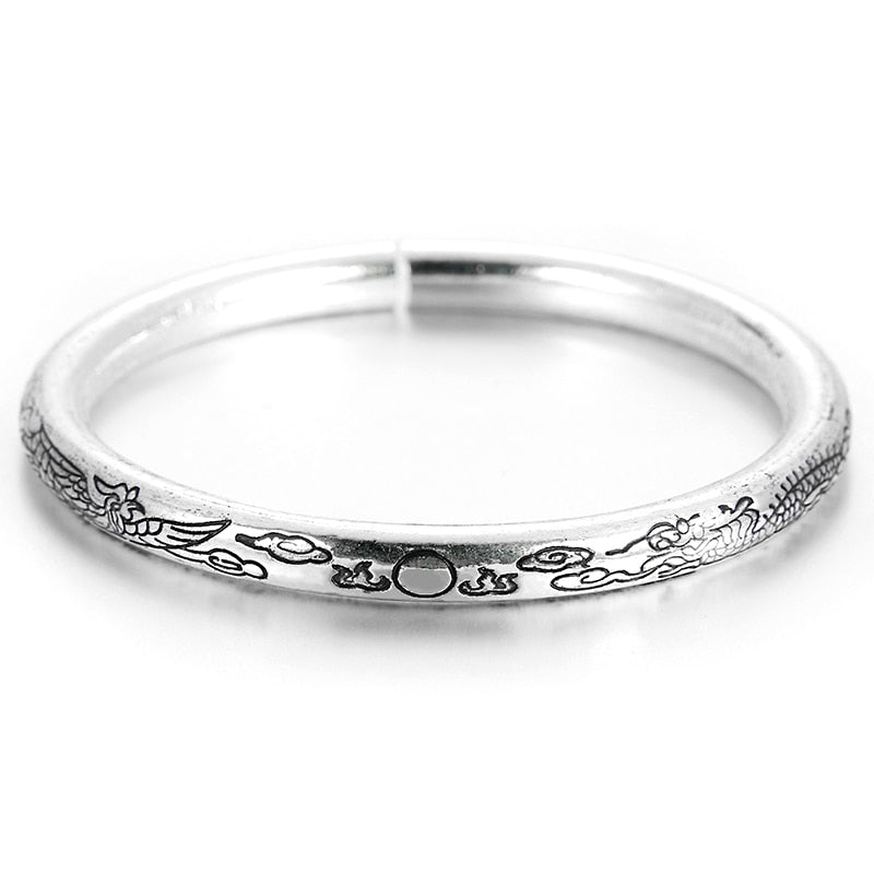 Gypsy Bohemian Classic Handmade Tibetan Carved Plum Cuff Bracelets Style 4 - iRelax® Australia