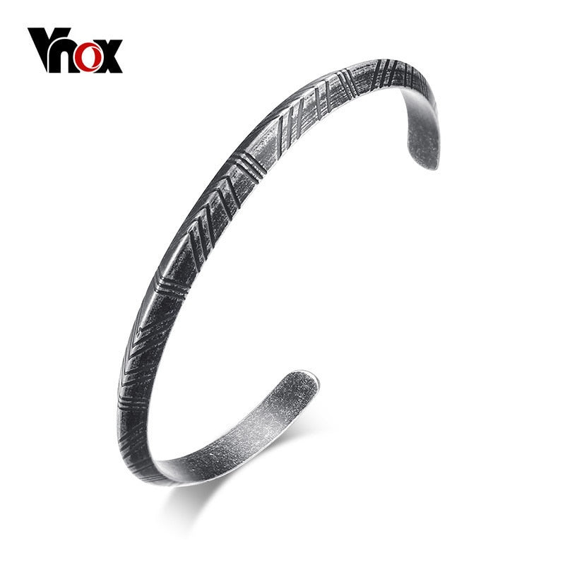 Viking Cuff Retro Tone Stainless Steel Pulseira Bracelet - iRelax® Australia