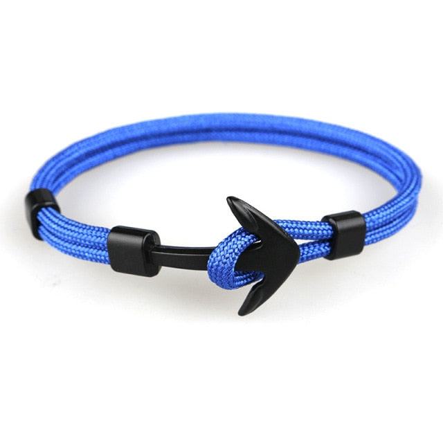 Anchor Bracelet Survival Rope Plain Blue - iRelax® Australia