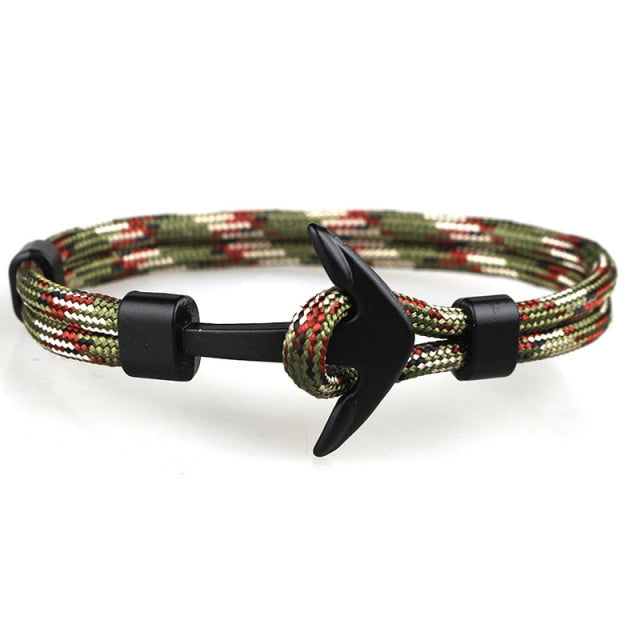 Anchor Bracelet Survival Rope Green Multi - iRelax® Australia