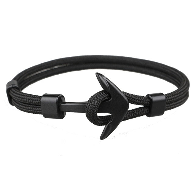Anchor Bracelet Survival Rope Black - iRelax® Australia