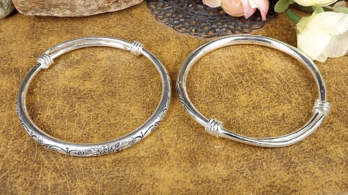 Gypsy Bohemian Classic Handmade Tibetan Carved Plum Cuff Bracelets - iRelax® Australia