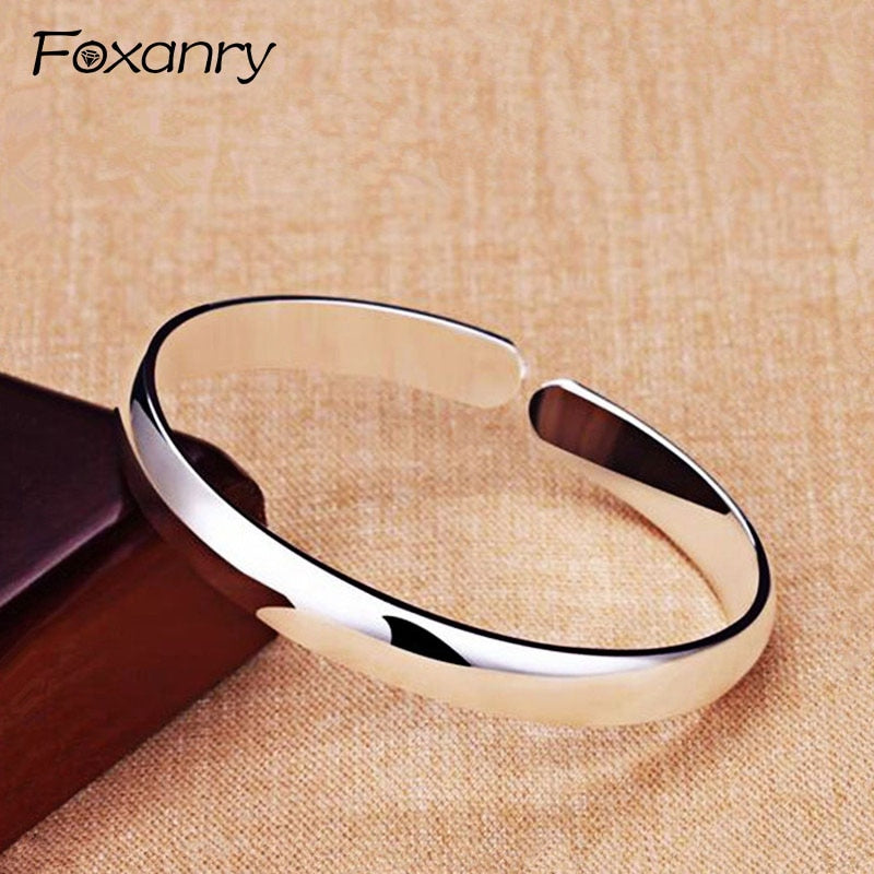 Silver Colour Trendy Couples Cuff Bangles & Bracelet - iRelax® Australia