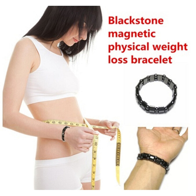 Magnetic Black Stone Slimming Therapy Bracelet - iRelax® Australia