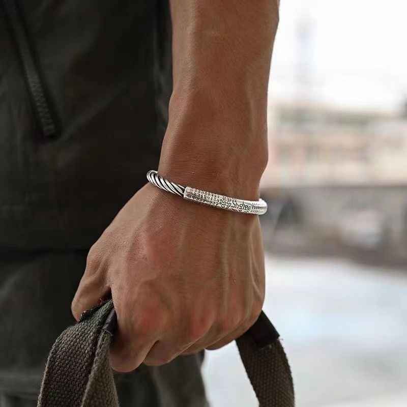 Retro Viking Totem Rune Men's Bracelet AL12807-Silver - iRelax® Australia