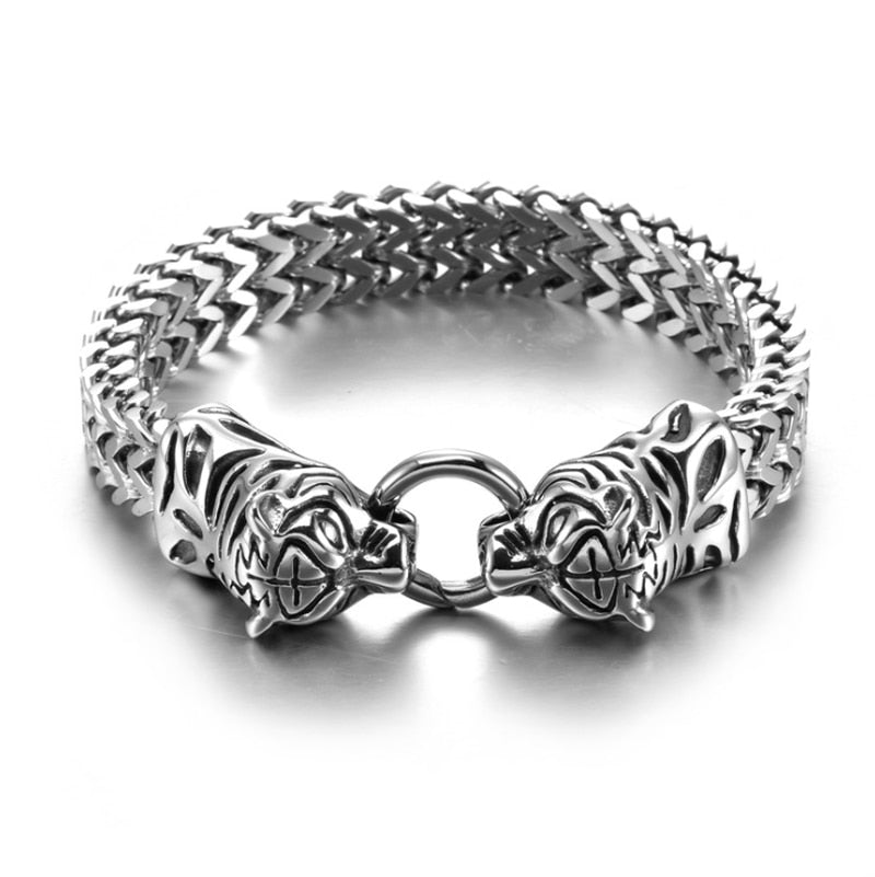 Vintage Animal Dragon Punk Trend Bracelet AL8-Silver-21cm - iRelax® Australia