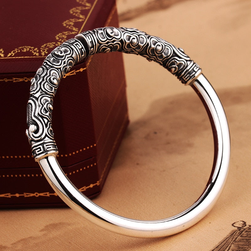 Silver Hoop Monkey King Retro Men Bracelet - iRelax® Australia
