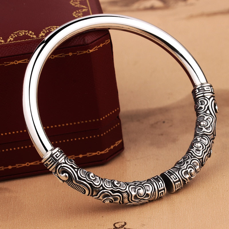 Silver Hoop Monkey King Retro Men Bracelet - iRelax® Australia