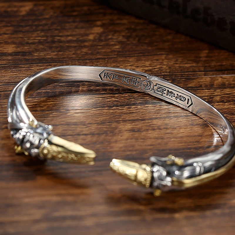 Handmade Retro Silver Domineering Men Bracelet - iRelax® Australia