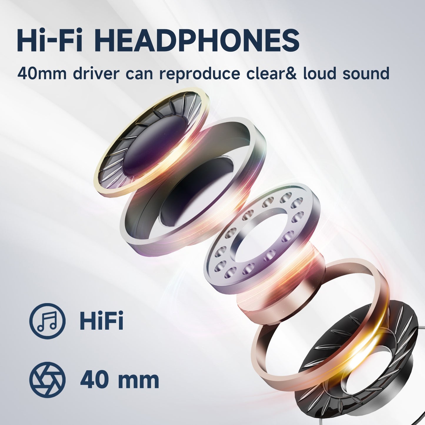 OneOdio A71D Wired Computer Gaming Headset With Detachable Microphone - iRelax Australia