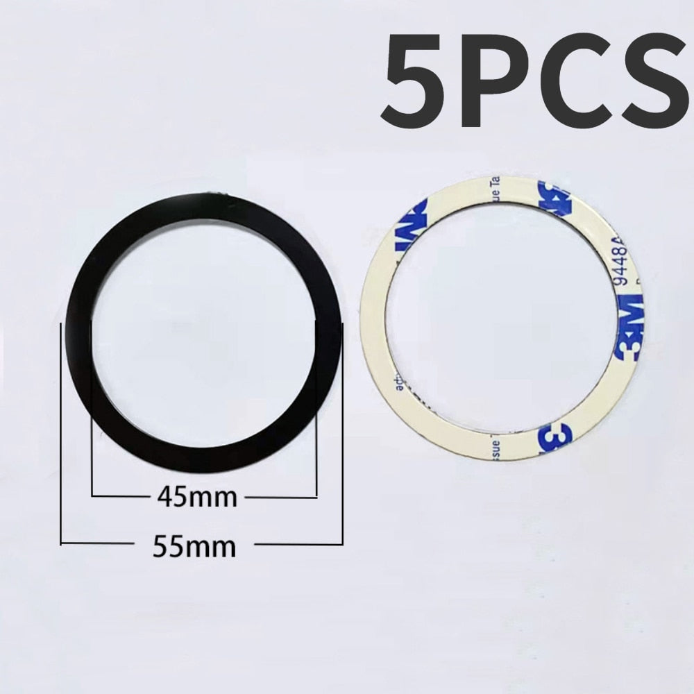 Magsafe Wireless Charging Sticker Rings for iPhone Black-5pcs - iRelax® Australia