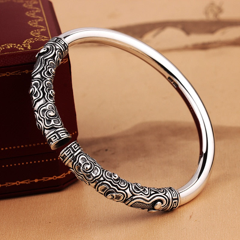 Silver Hoop Monkey King Retro Men Bracelet - iRelax® Australia