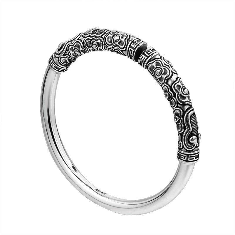 Silver Hoop Monkey King Retro Men Bracelet - iRelax® Australia