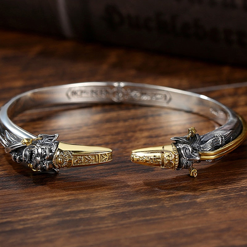 Handmade Retro Silver Domineering Men Bracelet - iRelax® Australia