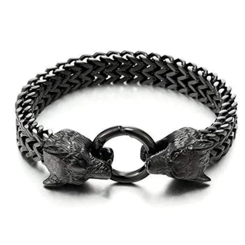 Vintage Animal Dragon Punk Trend Bracelet AL1-Black-20cm - iRelax® Australia