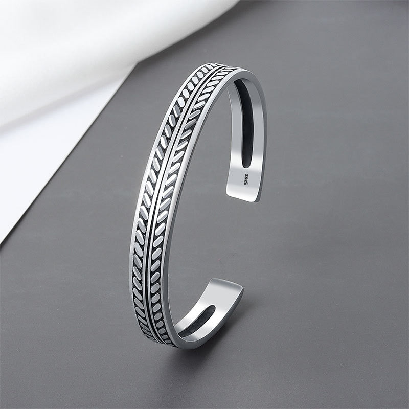 New Retro Handmade Feather Leaf Personality Opening Bracelet - iRelax® Australia
