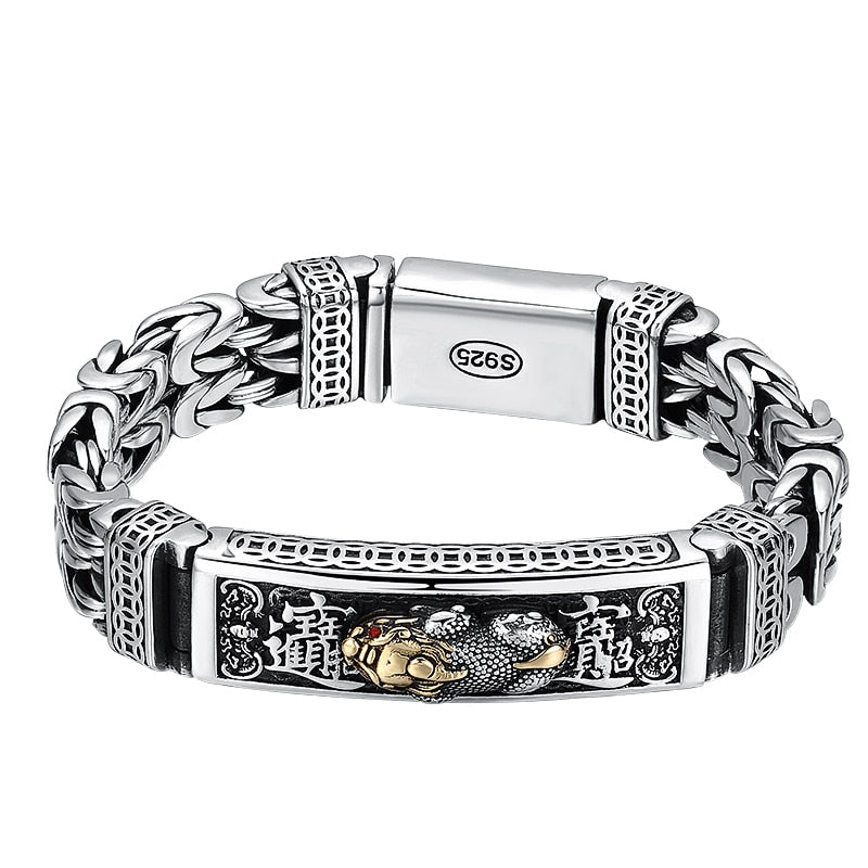 Chinese Retro Style Silver Double-Stranded Men's Bracelet - iRelax® Australia