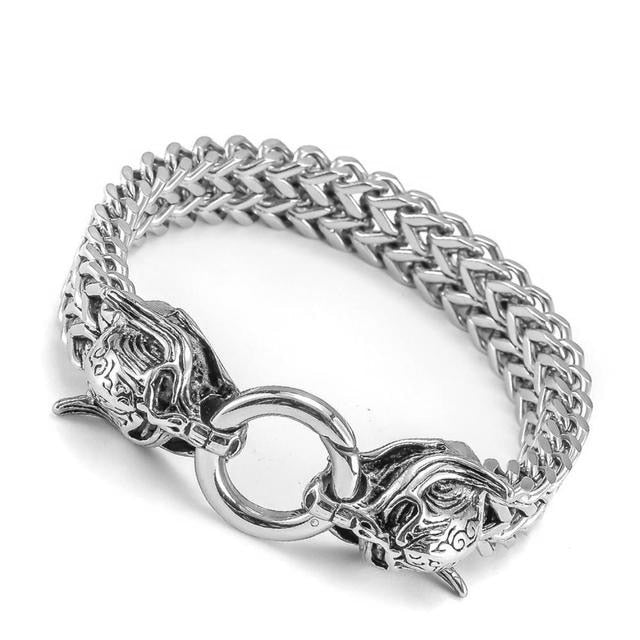 Vintage Animal Dragon Punk Trend Bracelet AL3830-silver-22cm - iRelax® Australia