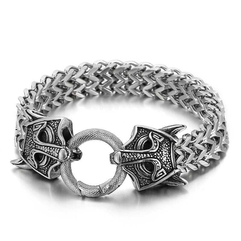 Vintage Animal Dragon Punk Trend Bracelet AL3834-Silver-22cm - iRelax® Australia