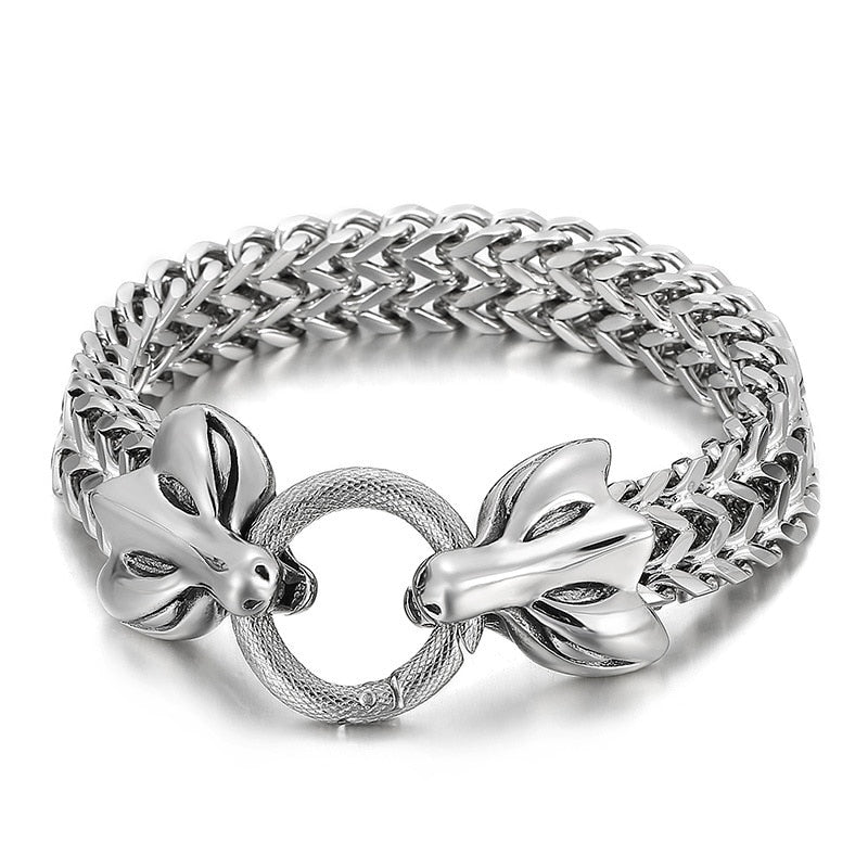 Vintage Animal Dragon Punk Trend Bracelet AL3835-Silver-22cm - iRelax® Australia